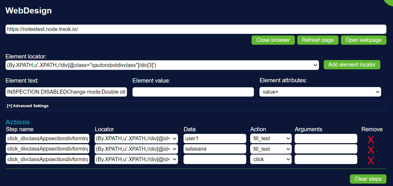 qautoflow actions